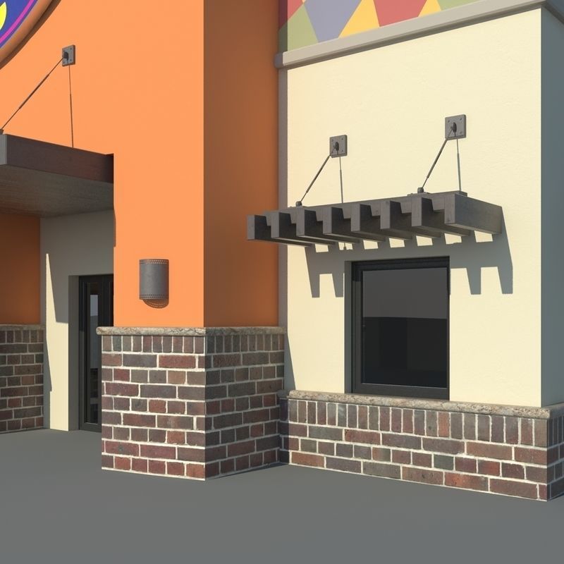 Taco Bell Restaurant 3D model_6