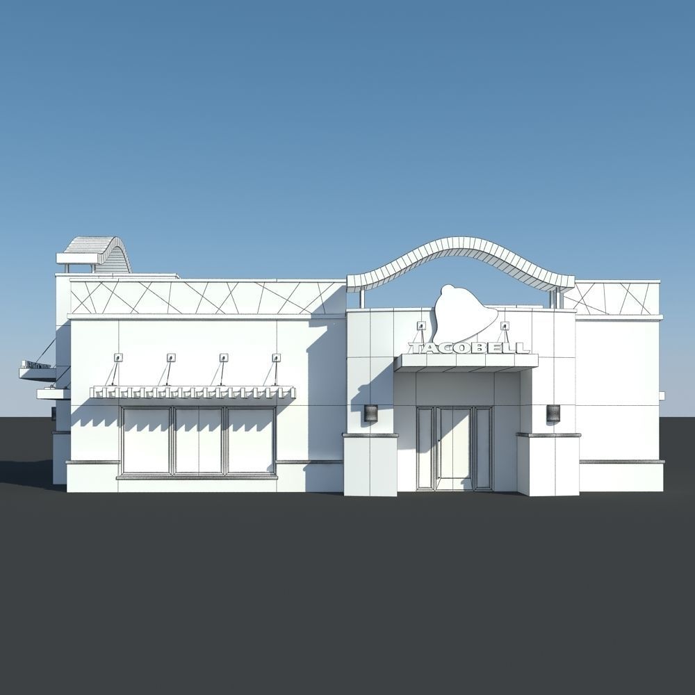 Taco Bell Restaurant 3D model_12