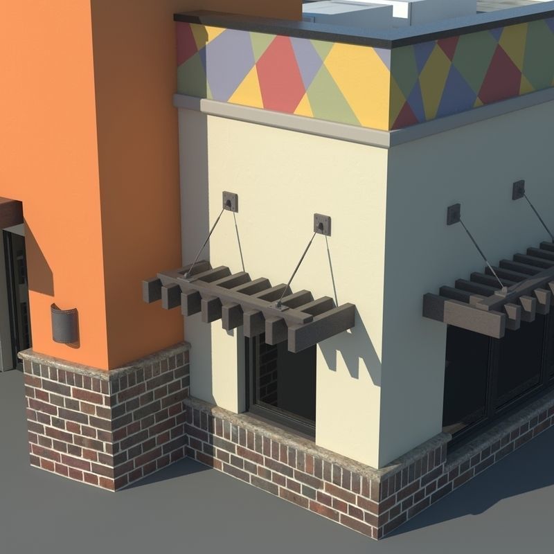 Taco Bell Restaurant 3D model_9