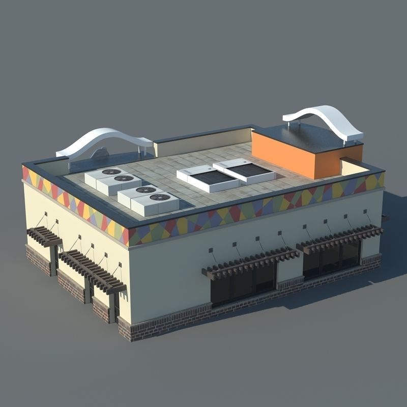 Taco Bell Restaurant 3D model_3