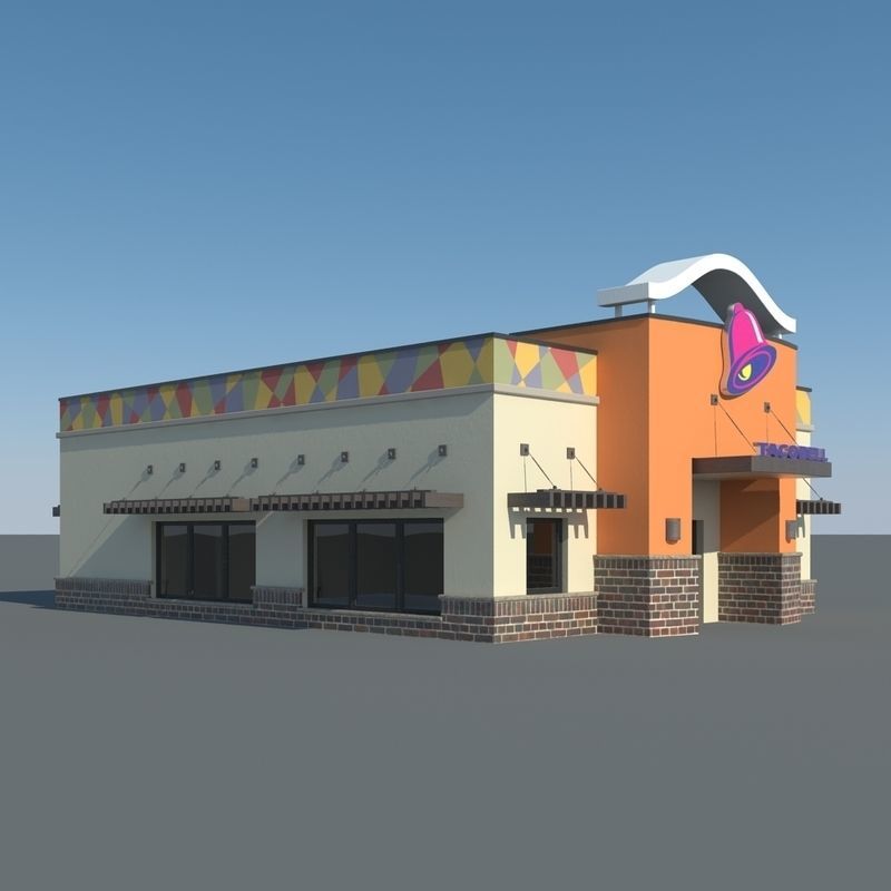 Taco Bell Restaurant 3D model_16
