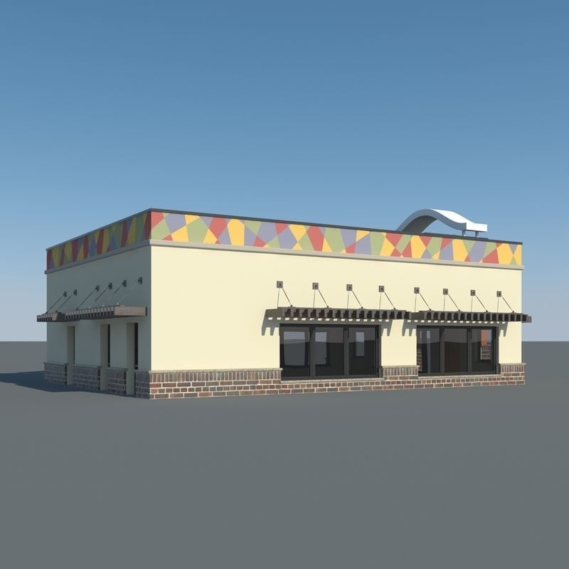 Taco Bell Restaurant 3D model_15