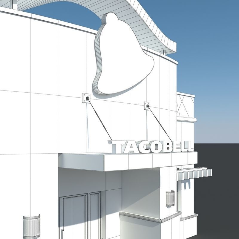 Taco Bell Restaurant 3D model_5