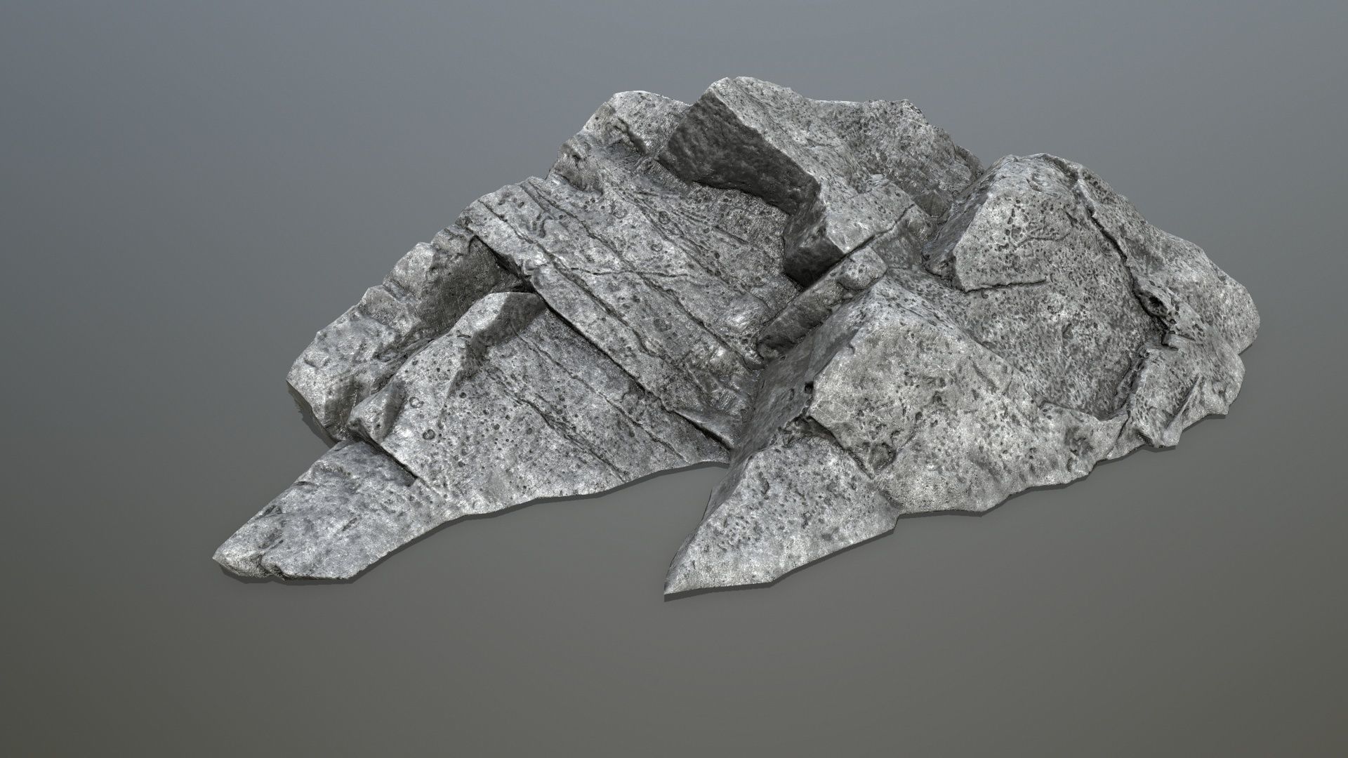 cliff rocks  Low-poly 3D model_13