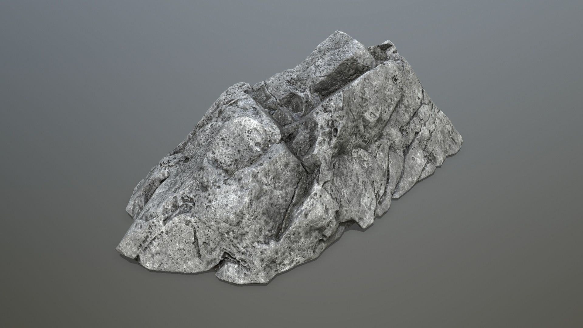cliff rocks  Low-poly 3D model_15