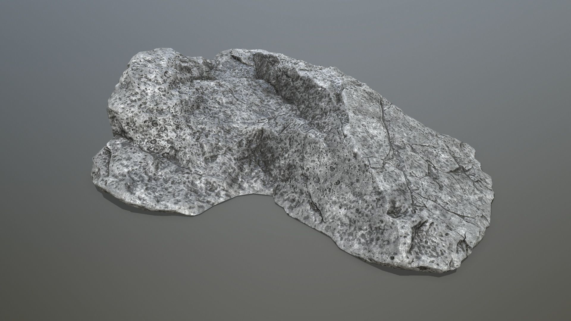 cliff rocks  Low-poly 3D model_18