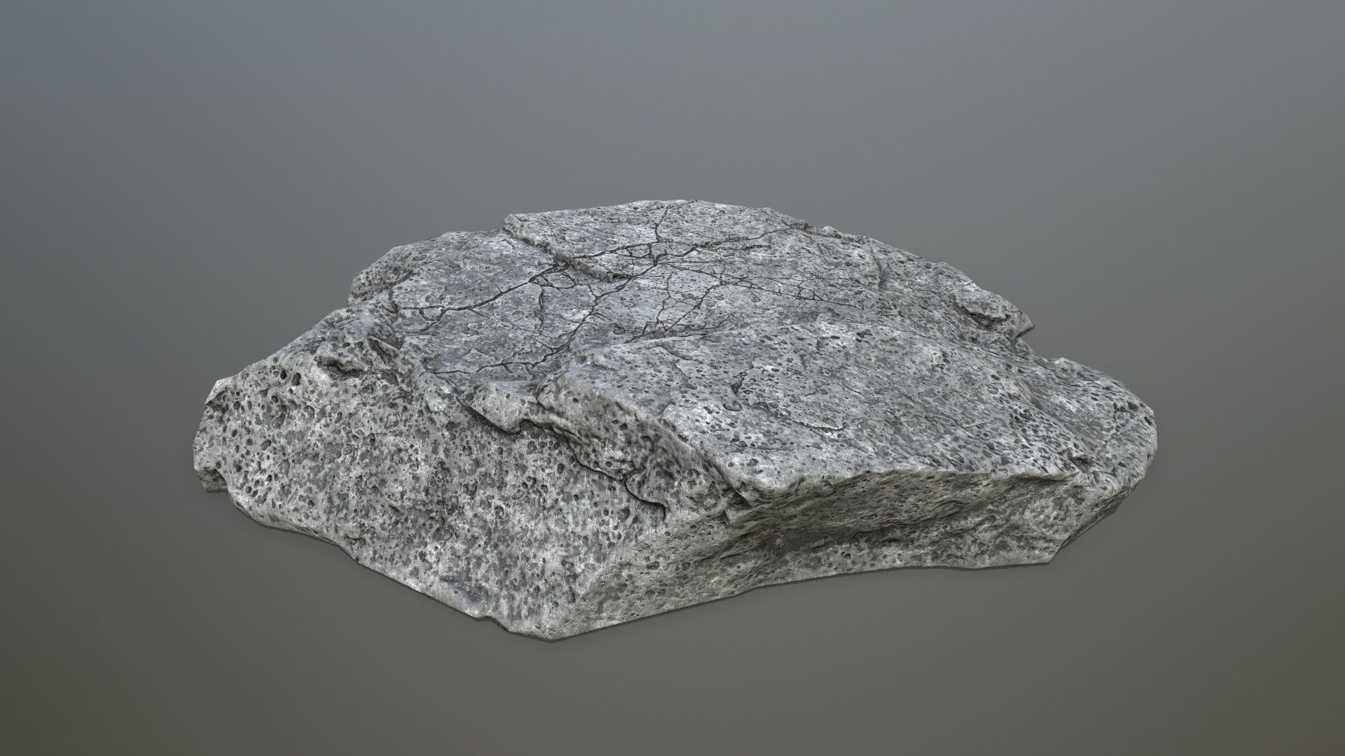 cliff rocks  Low-poly 3D model_5