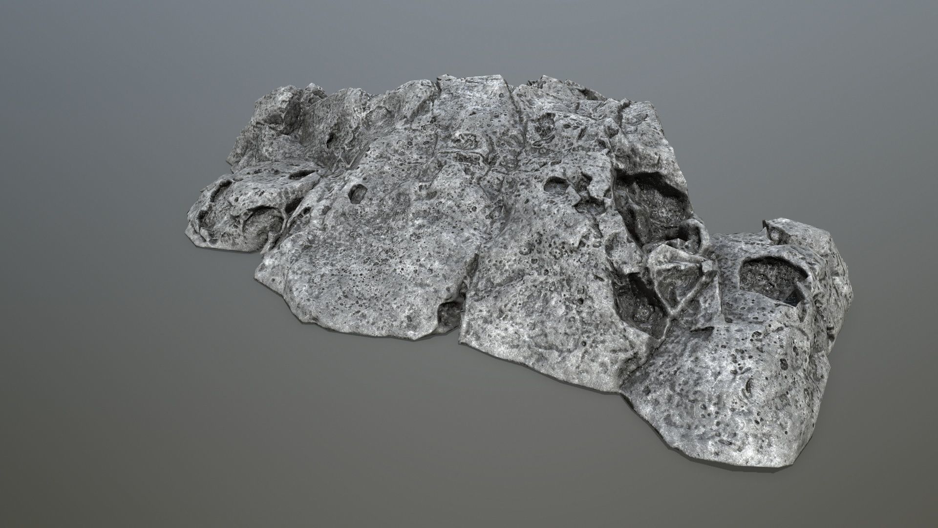 cliff rocks  Low-poly 3D model_22