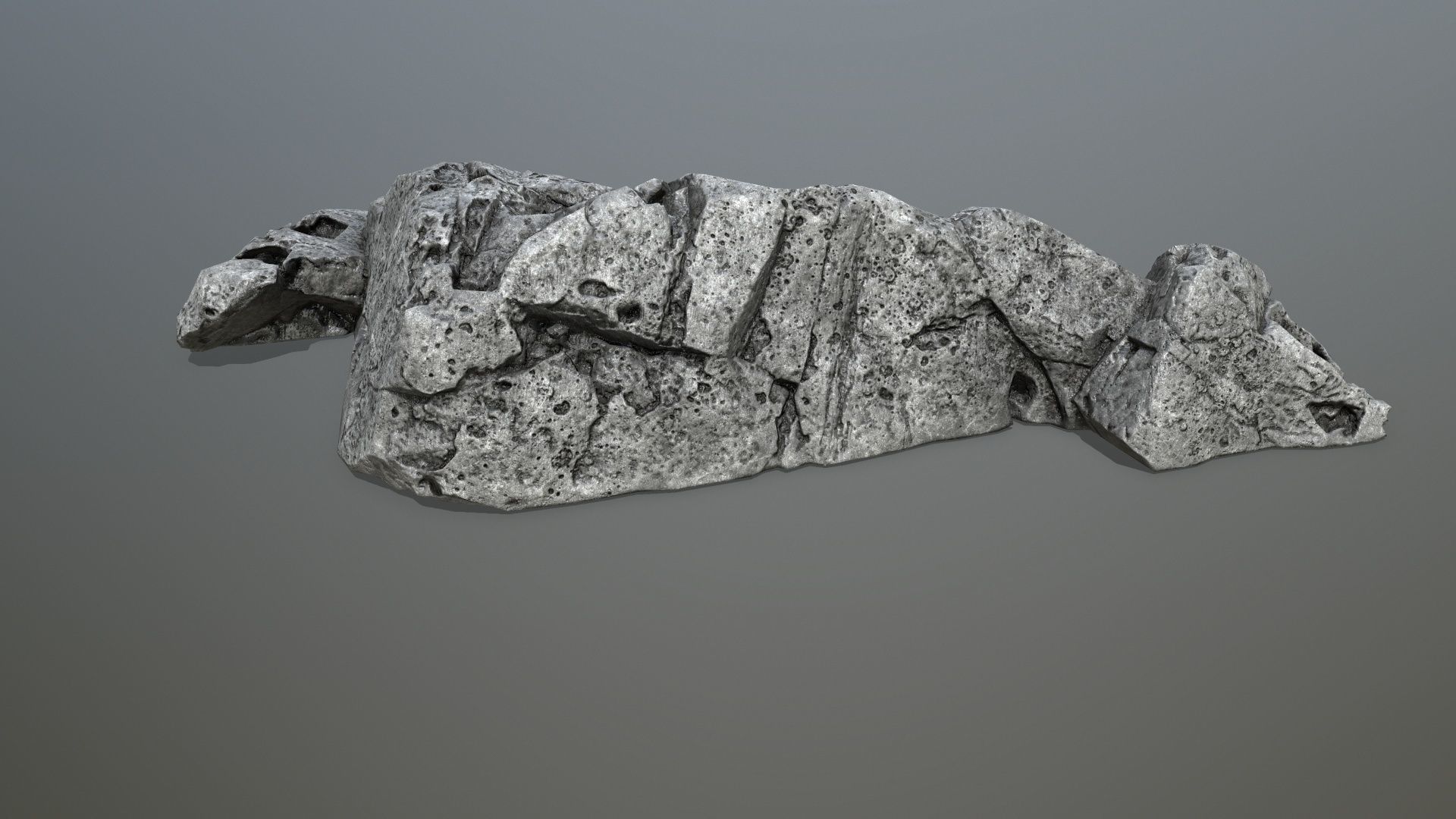 cliff rocks  Low-poly 3D model_24