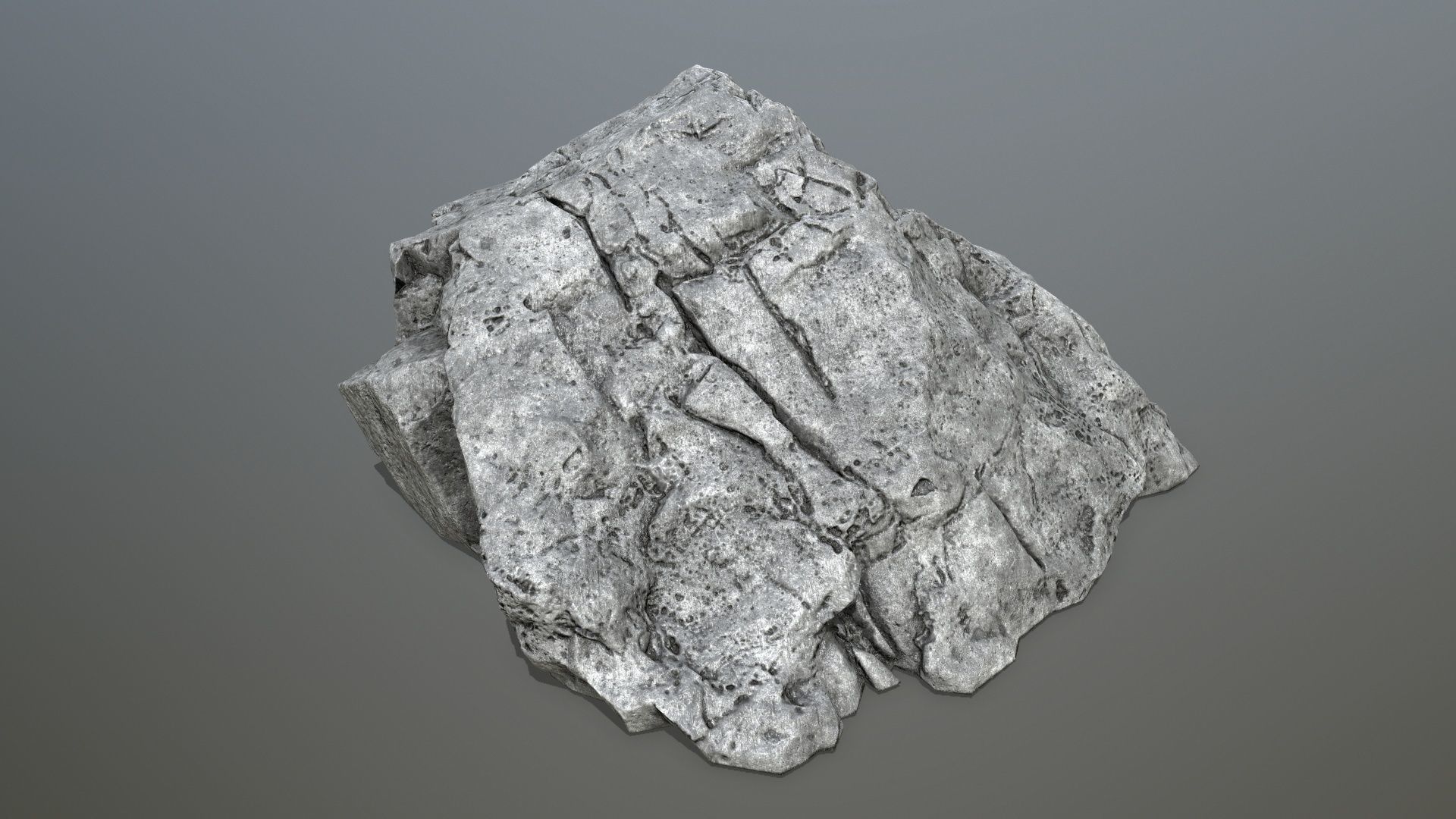 cliff rocks  Low-poly 3D model_11