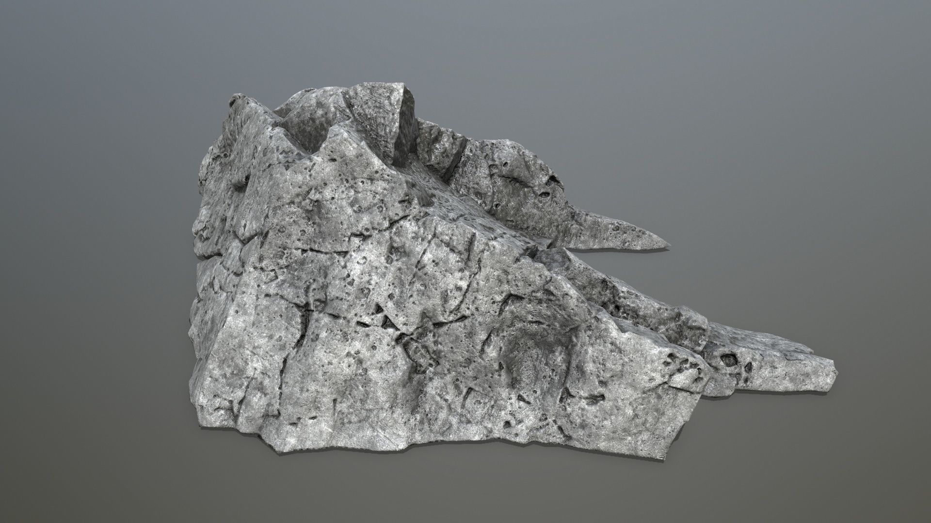 cliff rocks  Low-poly 3D model_14