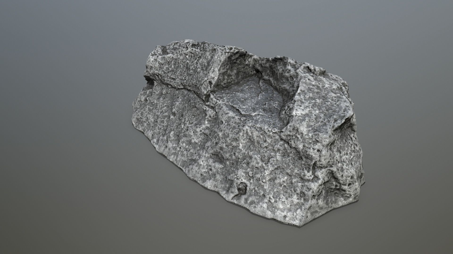cliff rocks  Low-poly 3D model_6