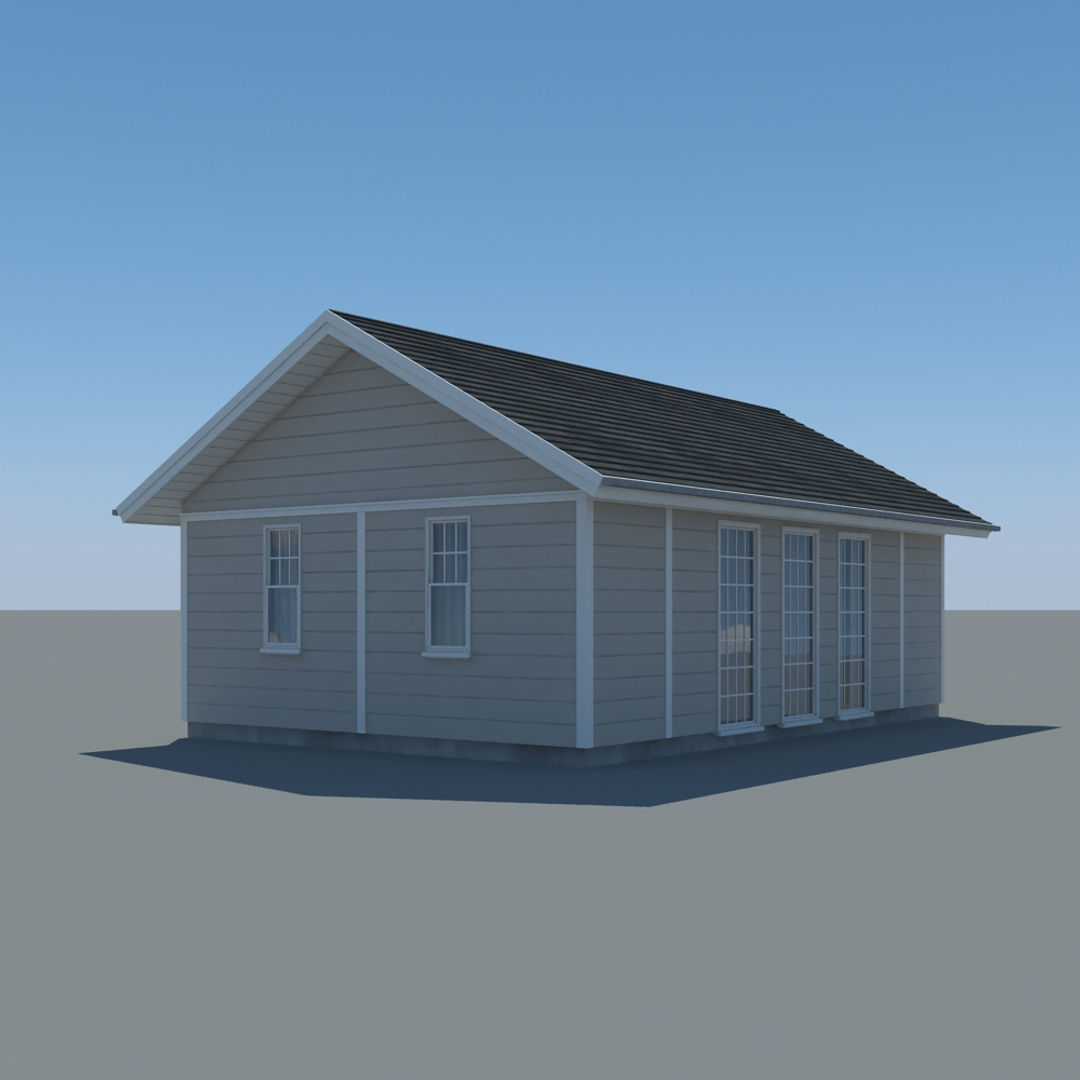 Wooden Cabin 3D model_9