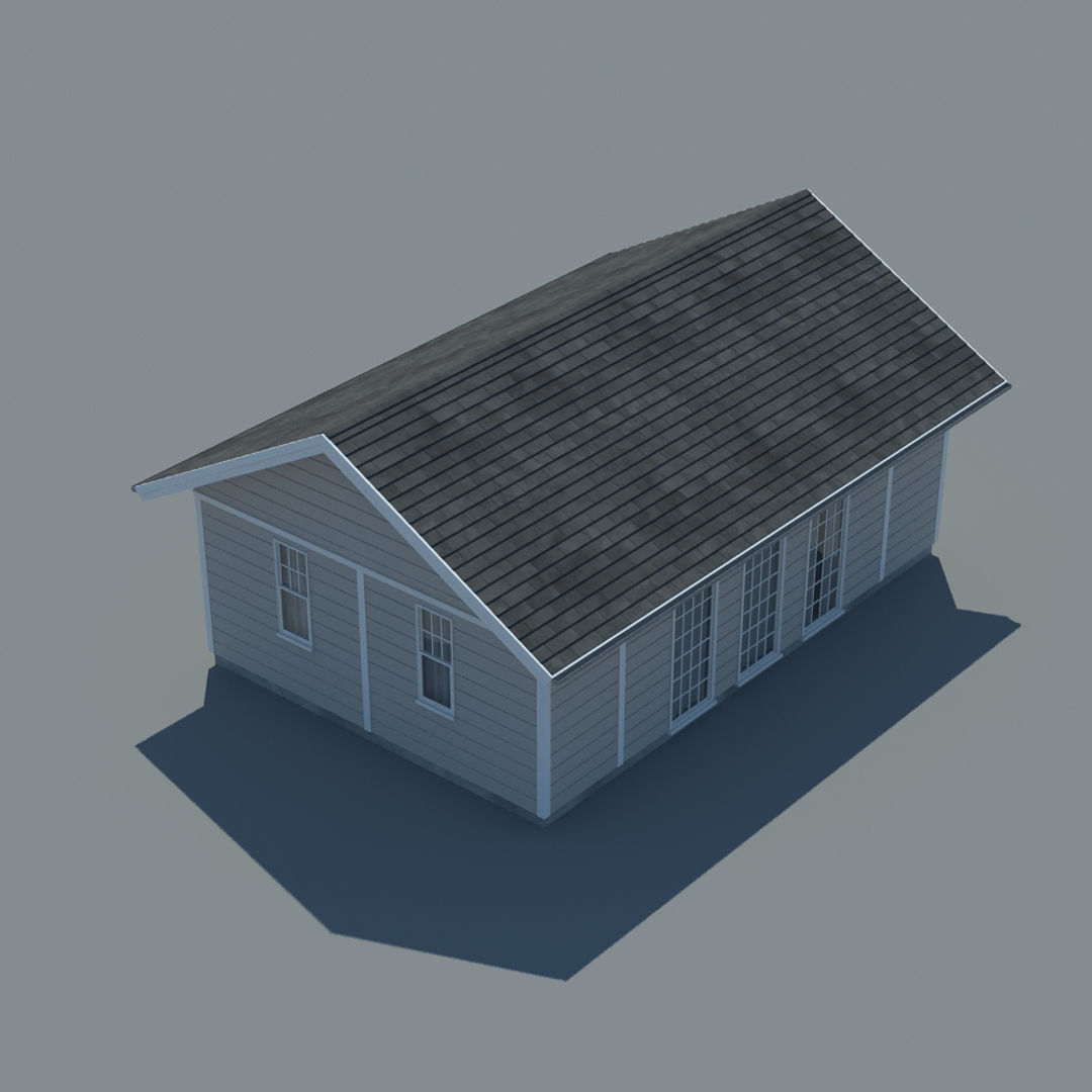 Wooden Cabin 3D model_2