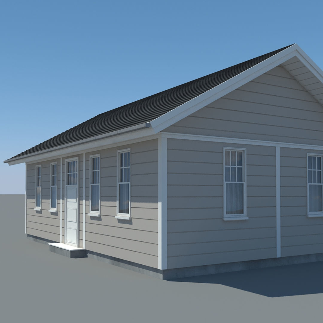 Wooden Cabin 3D model_7