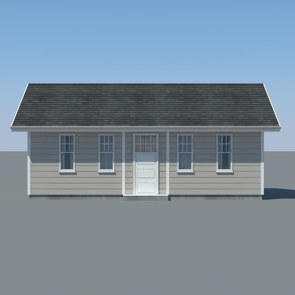 Wooden Cabin 3D model_6