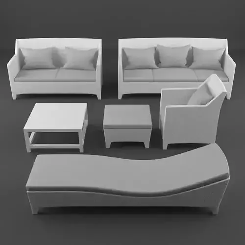 Dedon Barcelona Collection 3D model
