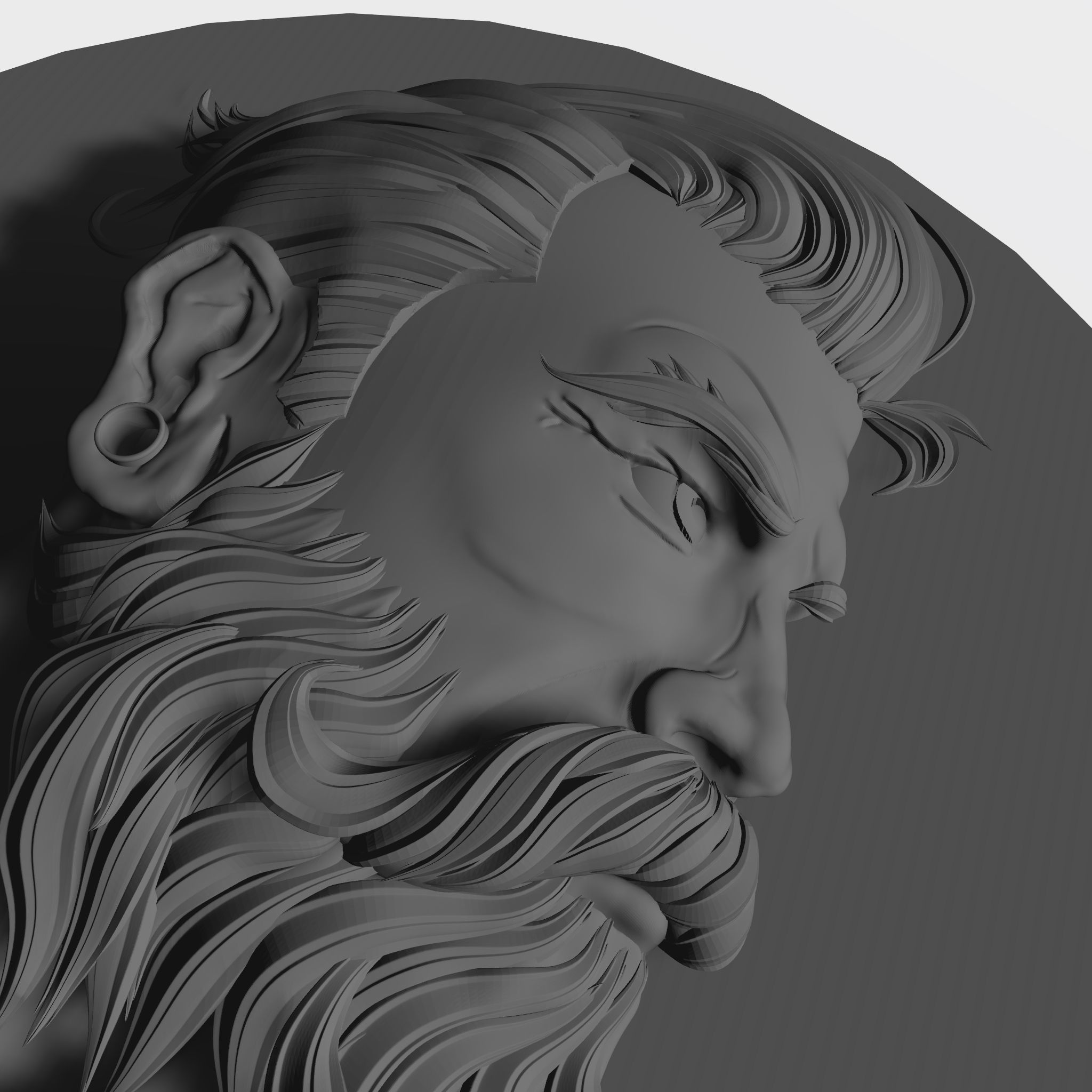 Barbershop emblem 3D Print model 3D print model_2