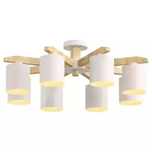 criss ceiling light fixture with six lights