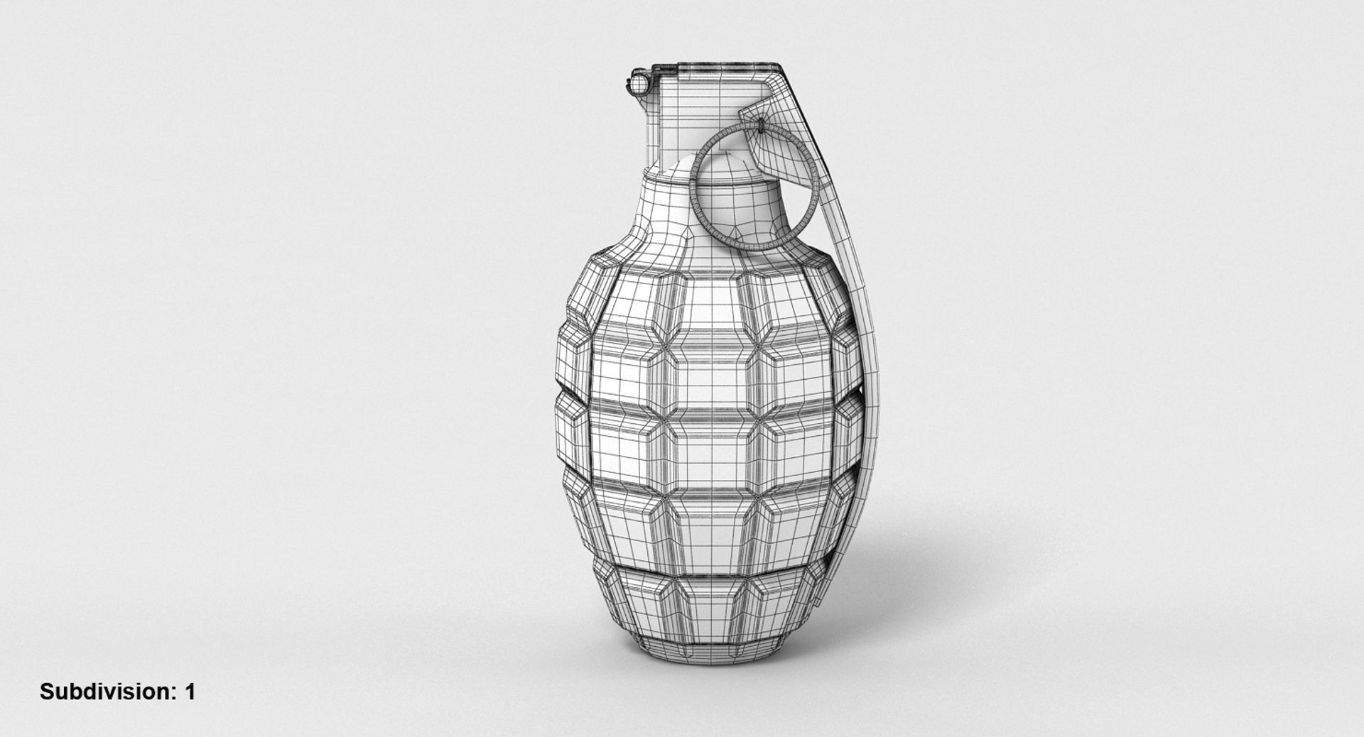 Hand Grenade 2 3D model_11
