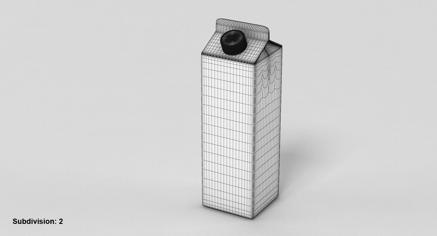 Milk Carton 3D model_18