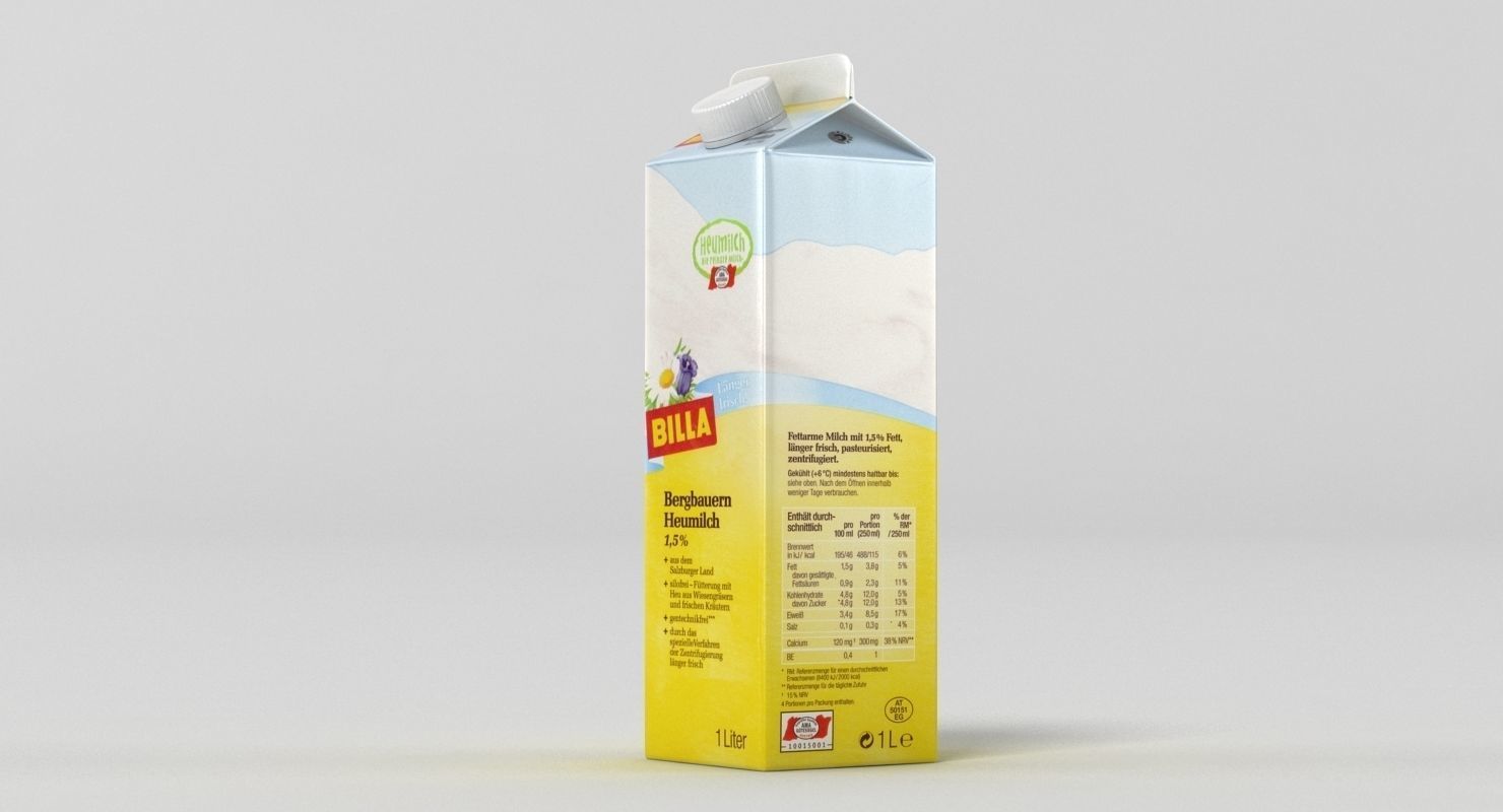 Milk Carton 3D model_5