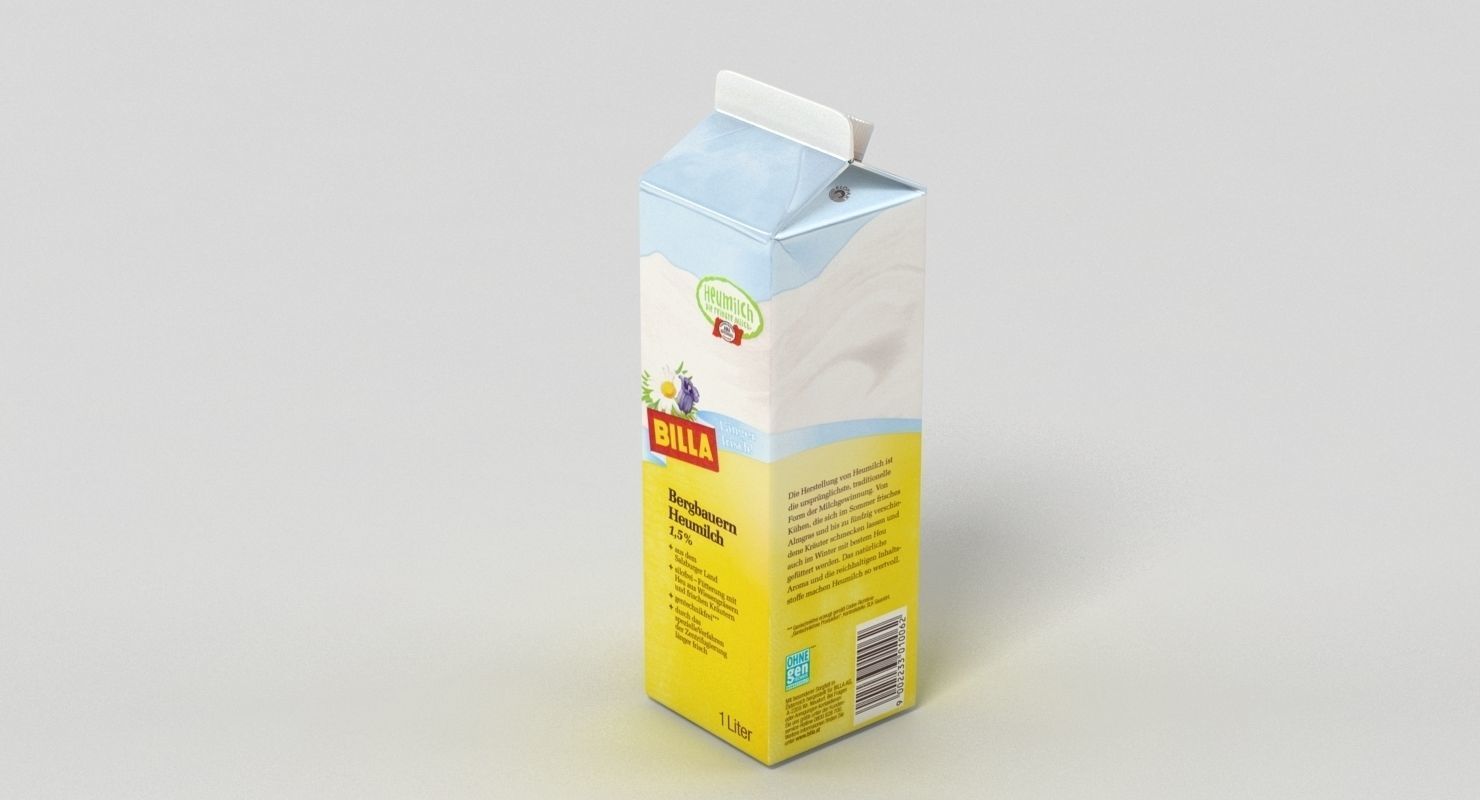 Milk Carton 3D model_4