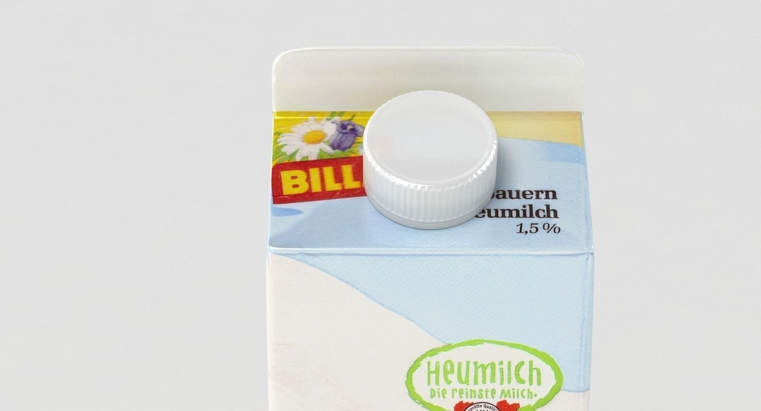 Milk Carton 3D model_1