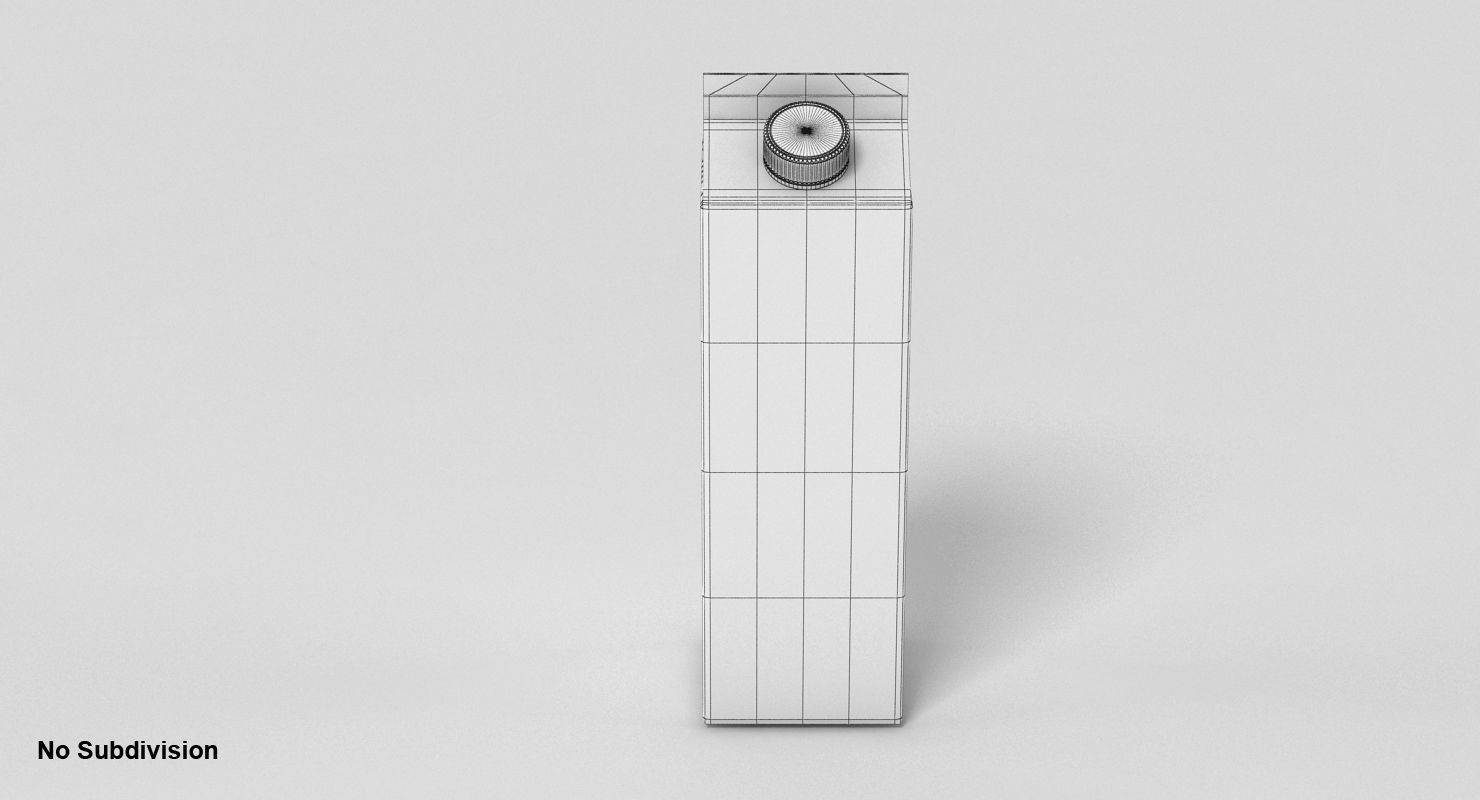 Milk Carton 3D model_7