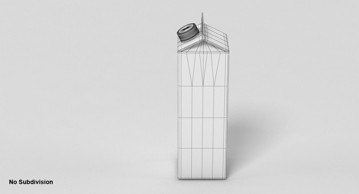 Milk Carton 3D model_10
