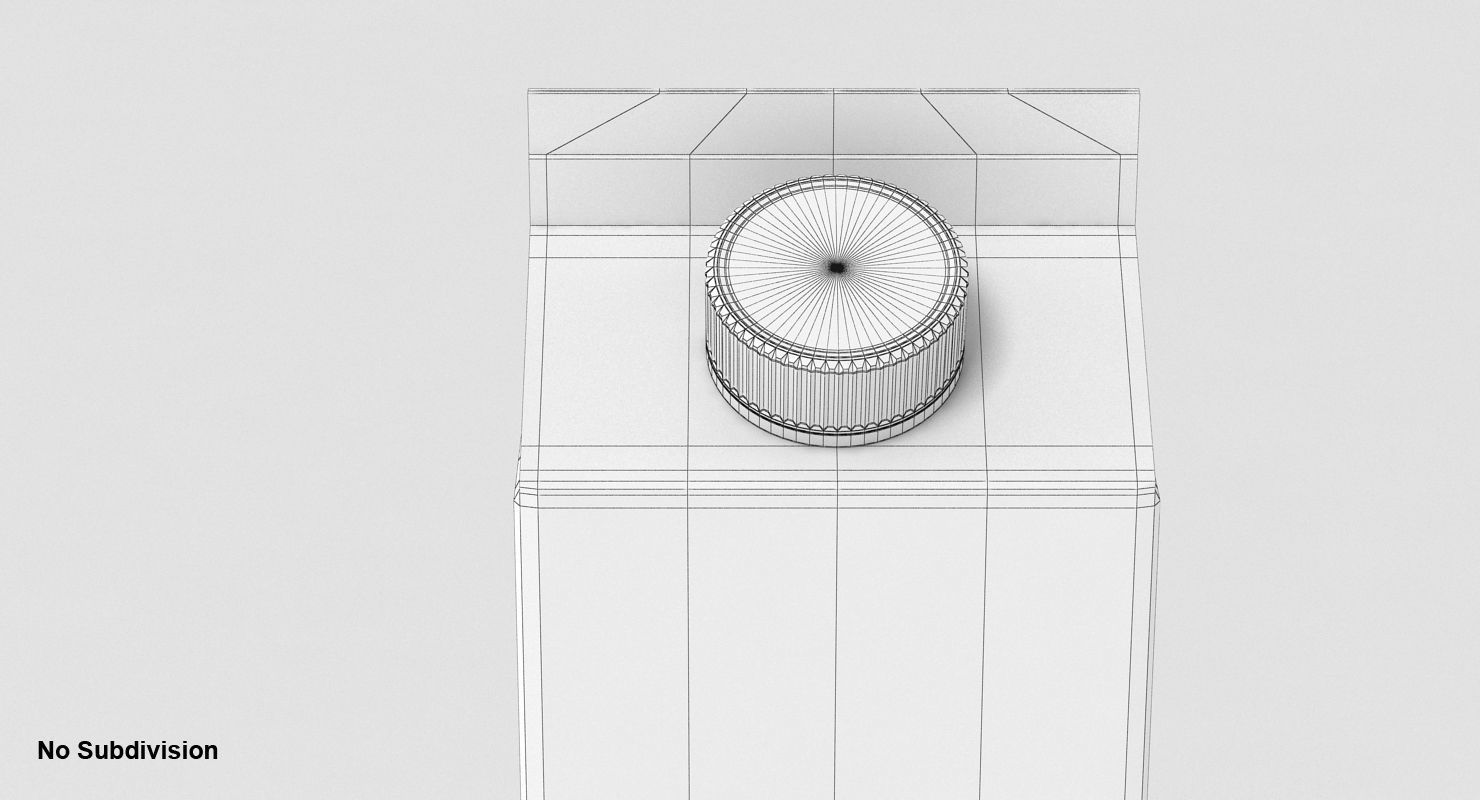 Milk Carton 3D model_13