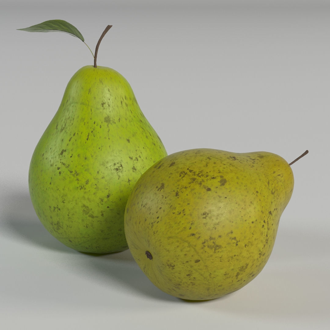 Pear 1 two pears 3D model_3