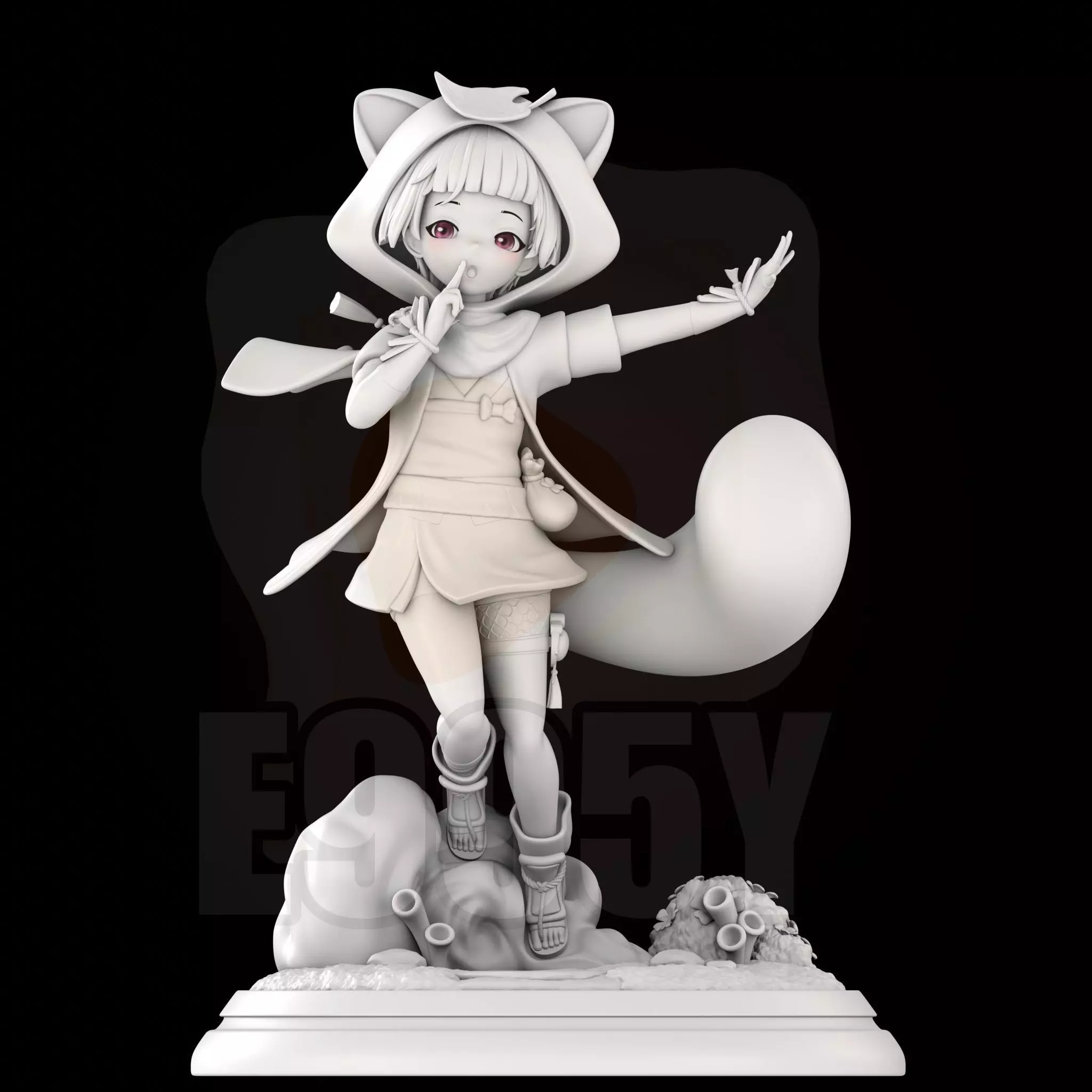 Genshin Impact - Sayu STL file for 3D printing 3D print model_0