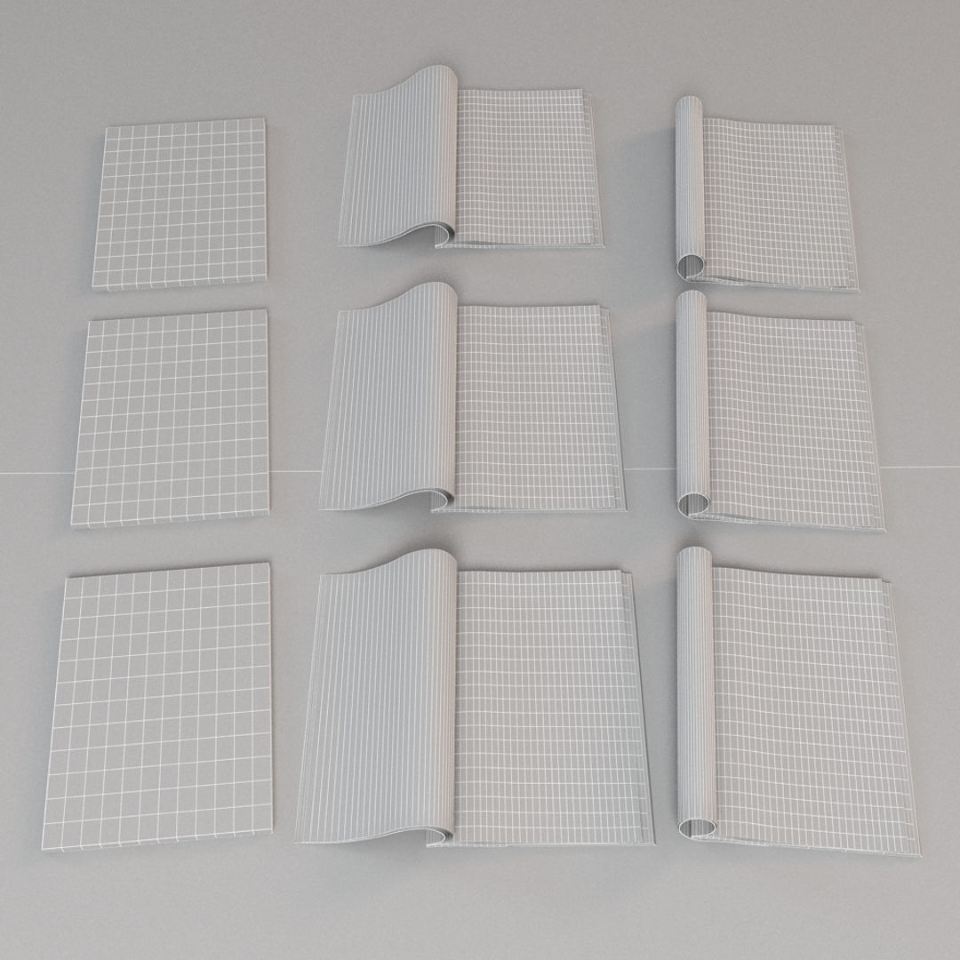 Magazine Collection mockup of 3D model_6