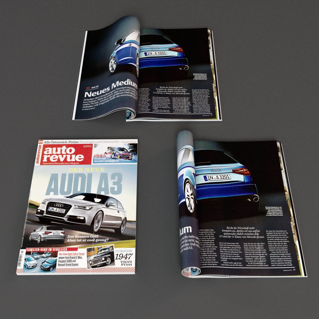 Magazine Collection mockup of 3D model_5