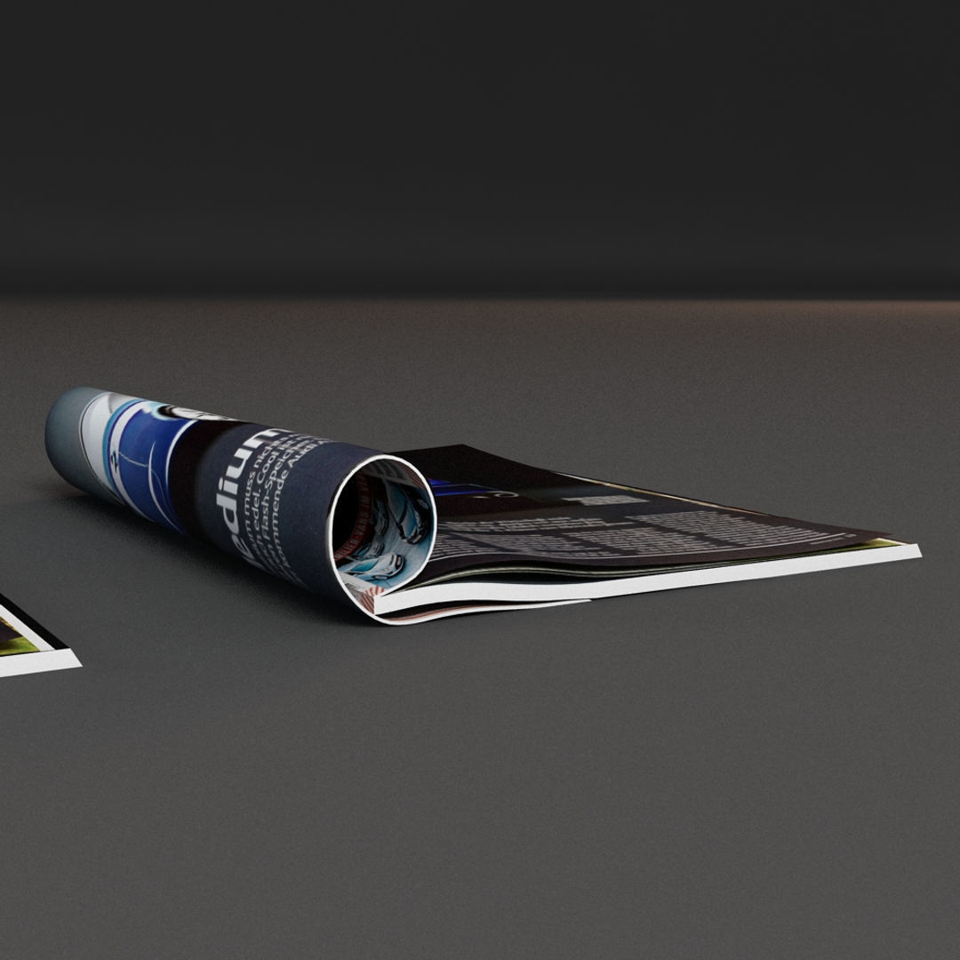 Magazine Collection mockup of 3D model_2