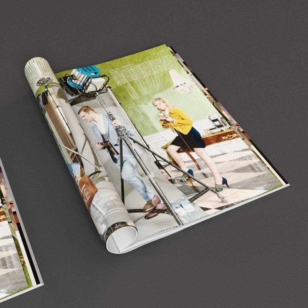 Magazine Collection mockup of 3D model_10