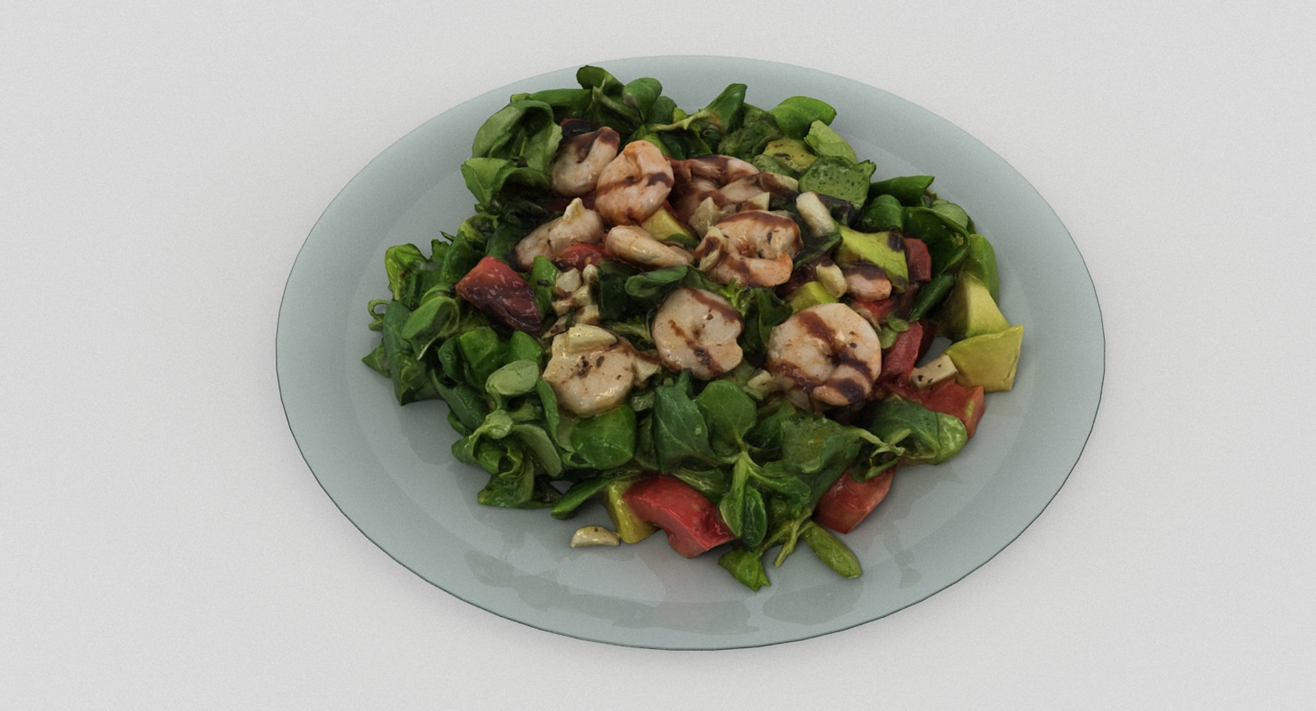 Prawn Salad 3D model_1