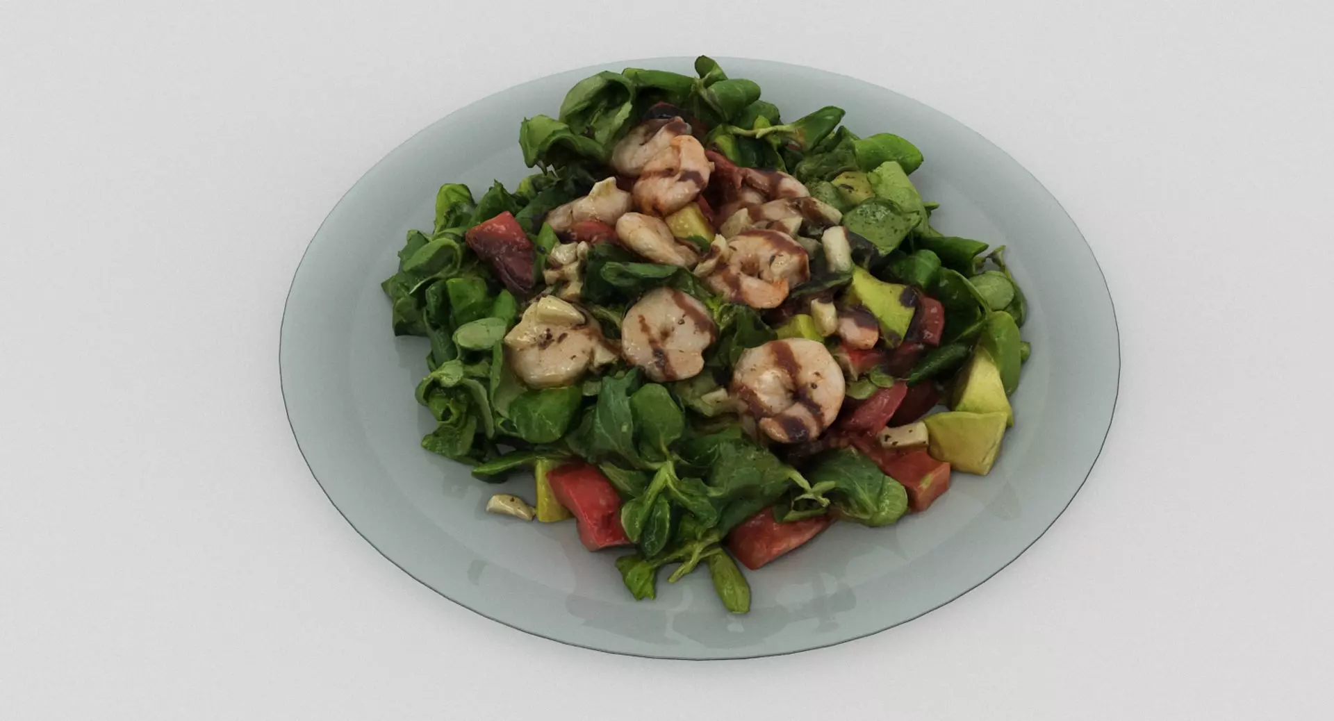 Prawn Salad 3D model_0