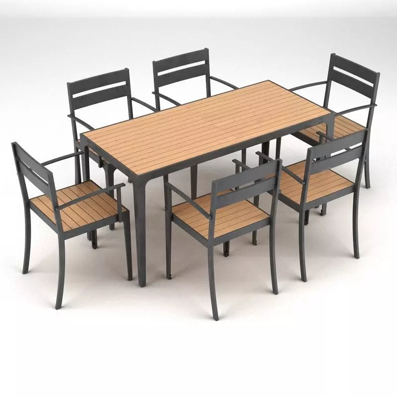 Garden Furniture Set 12 3D model
