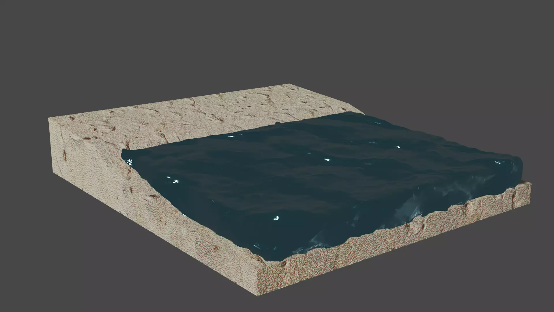 Fluid animation Free 3D model_0