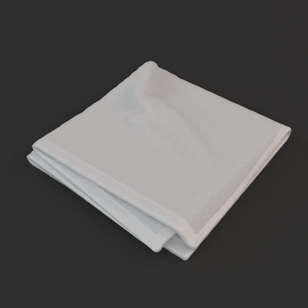 Folded Towels 3D model_2