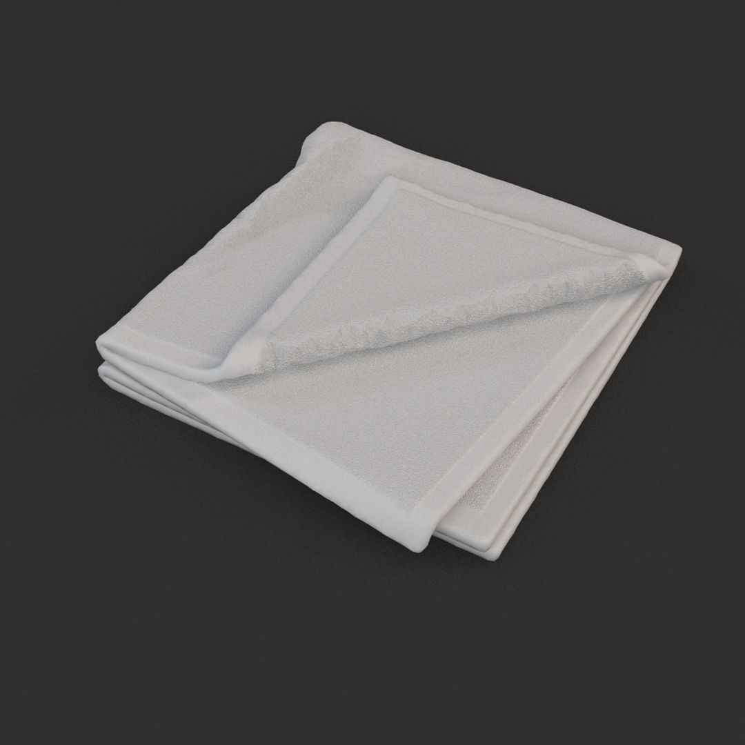 Folded Towels 3D model_3