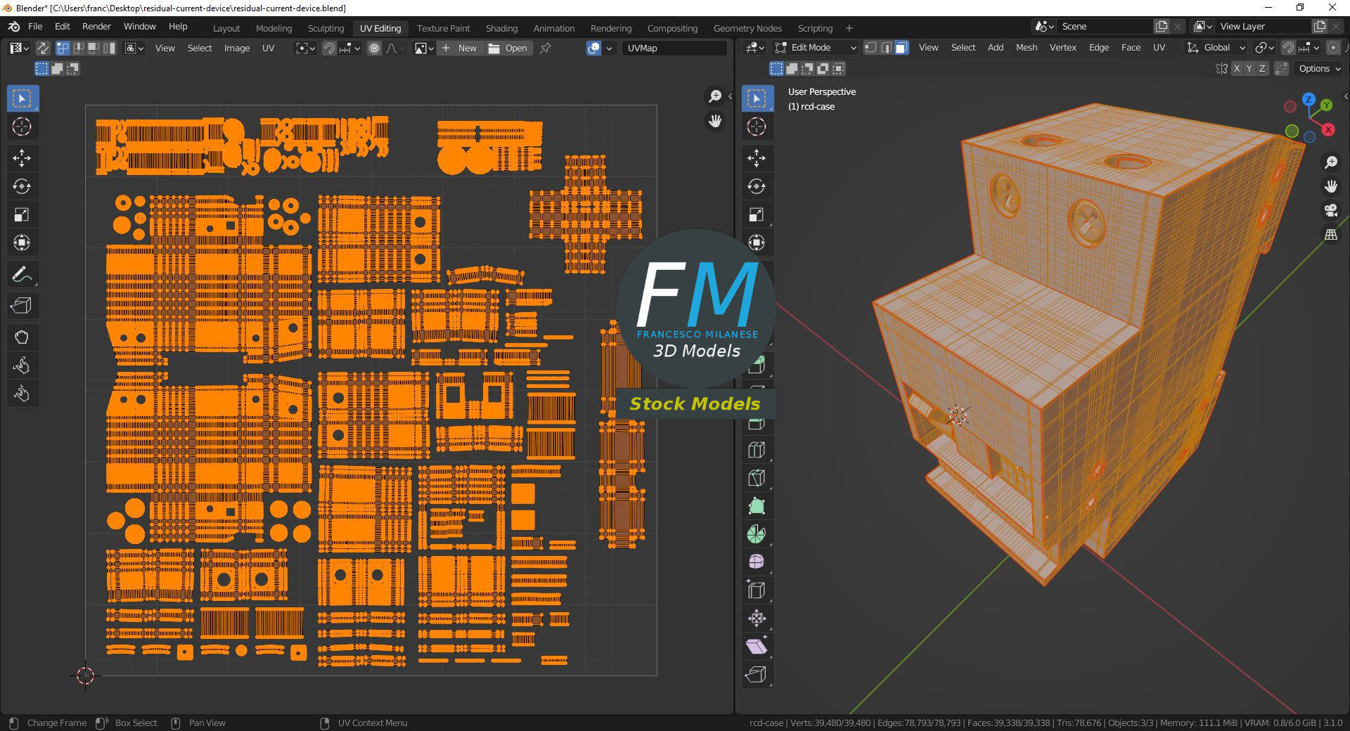 Residual current device 3D model_10