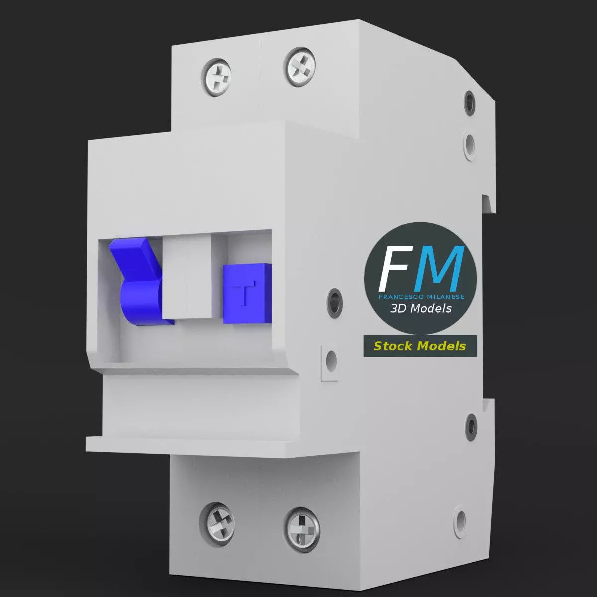 Residual current device 3D model_0