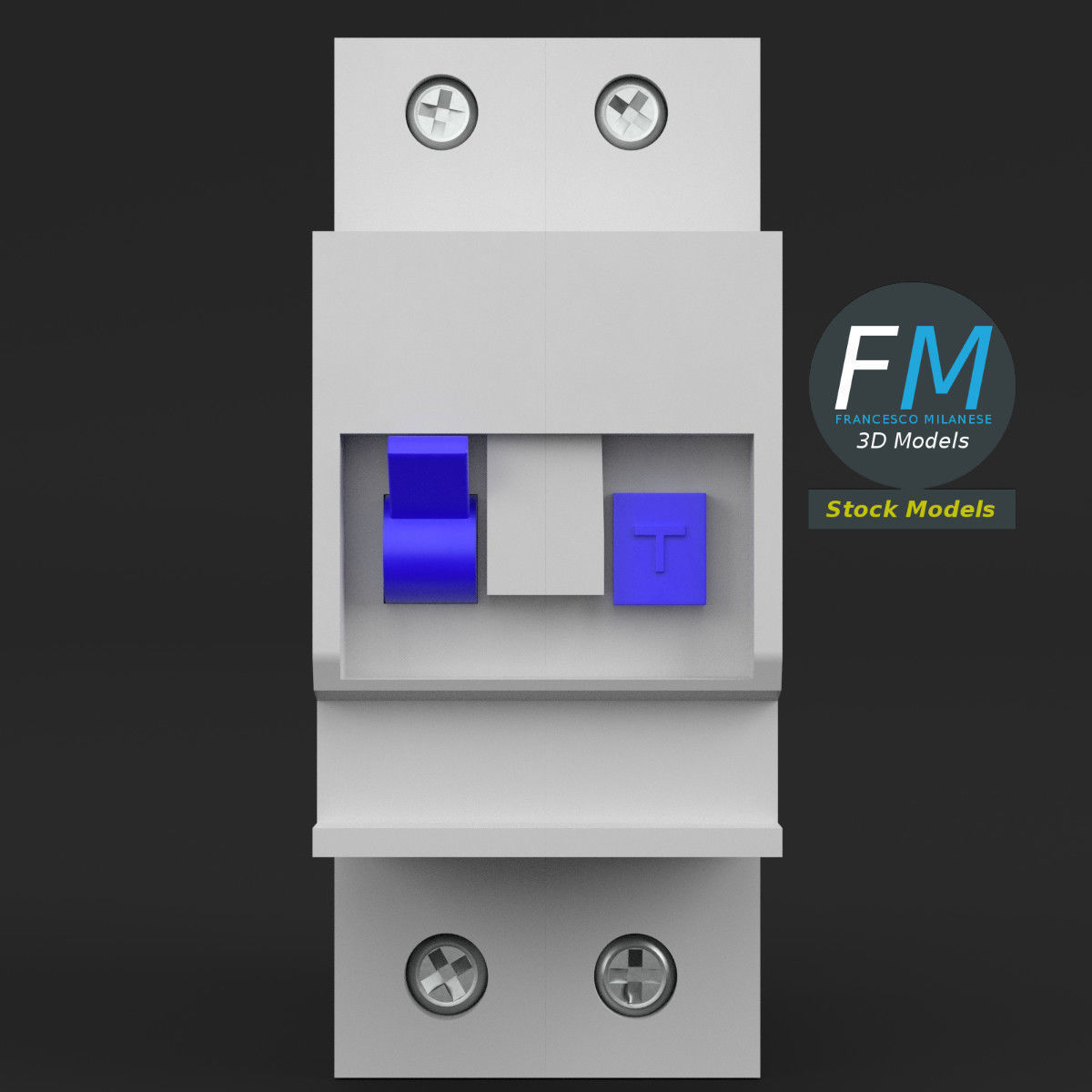 Residual current device 3D model_3