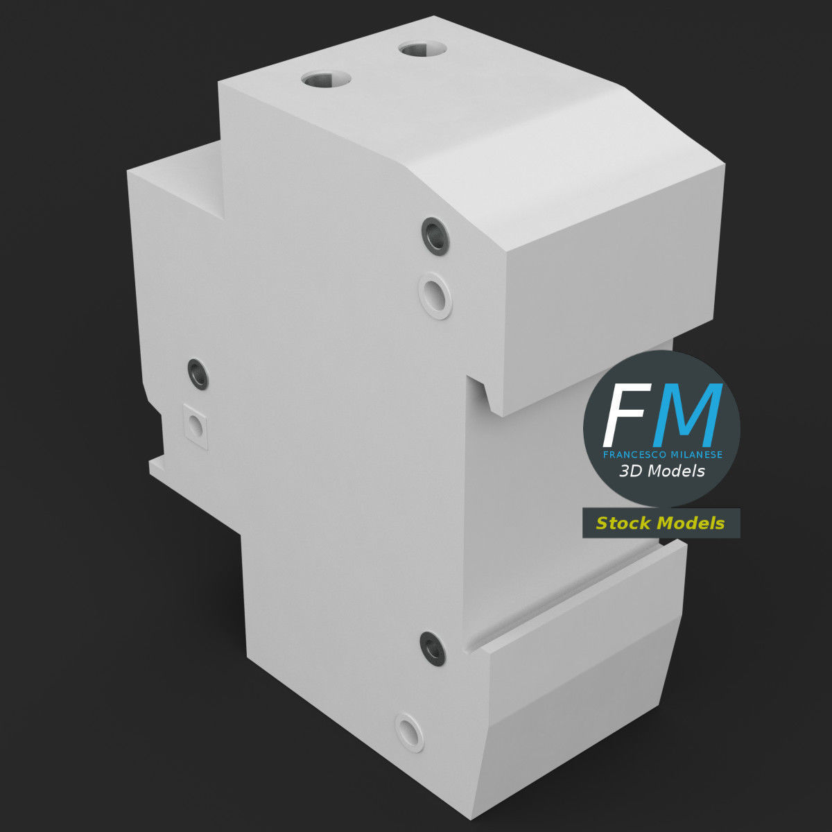 Residual current device 3D model_2