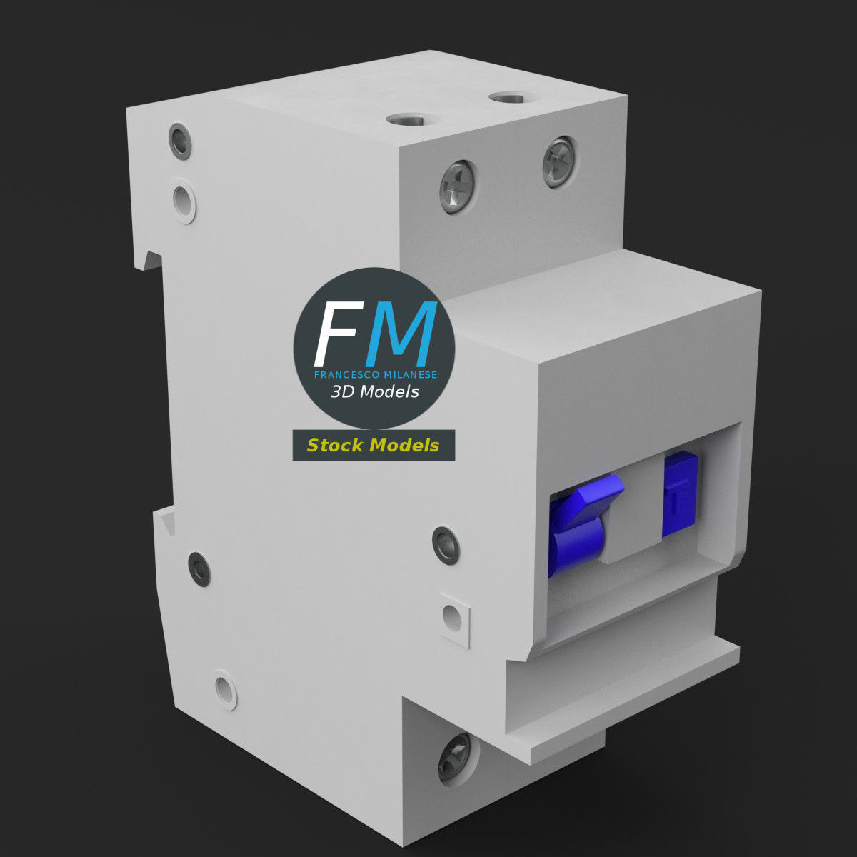 Residual current device 3D model_5