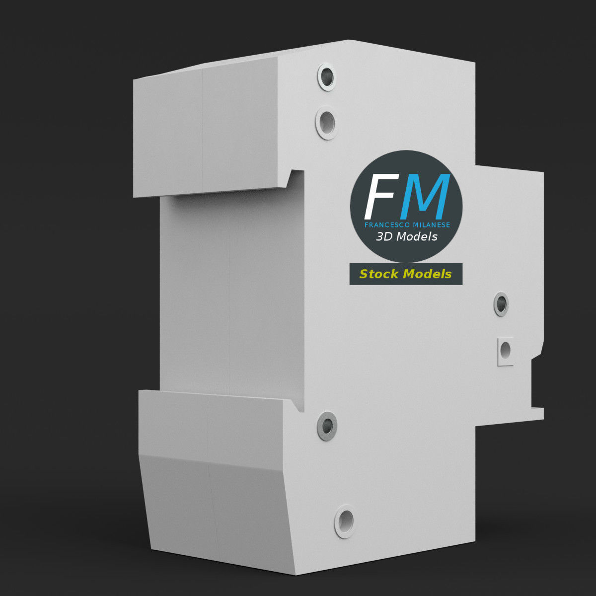 Residual current device 3D model_4