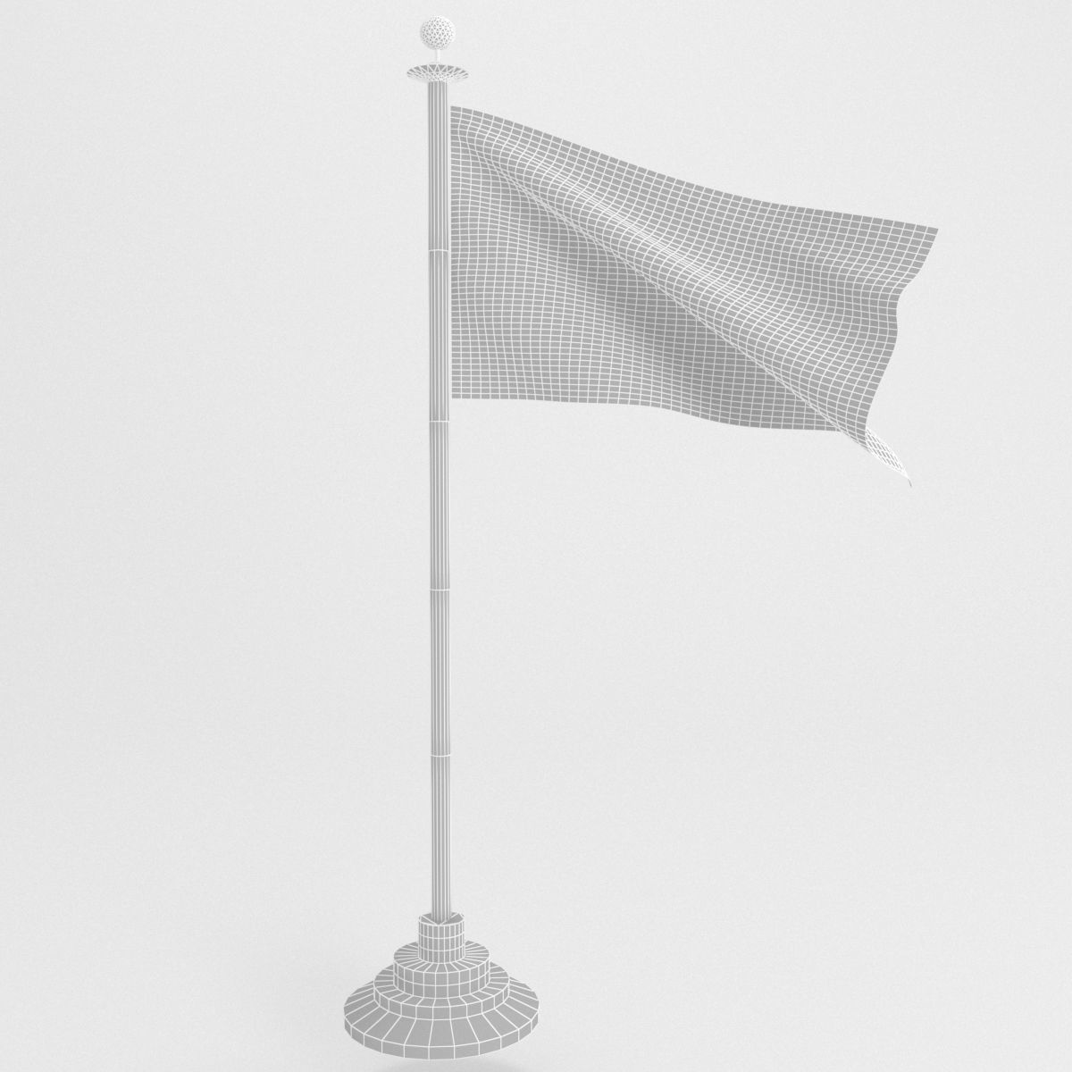 republican party flag model 3D model_11